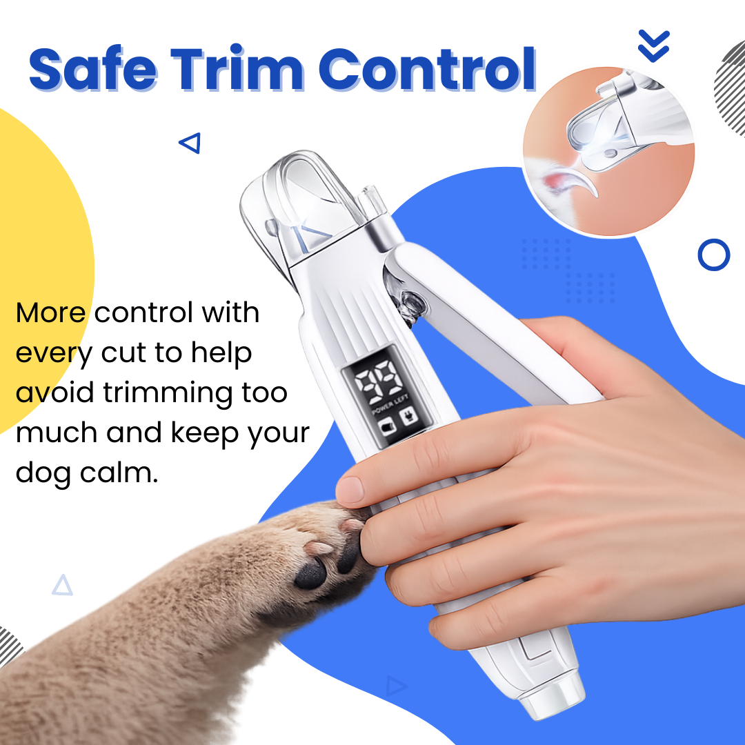Pet Nail Clipper + Electric Grinder (2-in-1) with LED Light