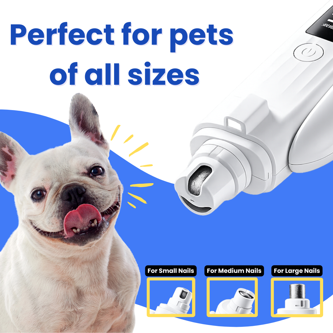 Pet Nail Clipper + Electric Grinder (2-in-1) with LED Light