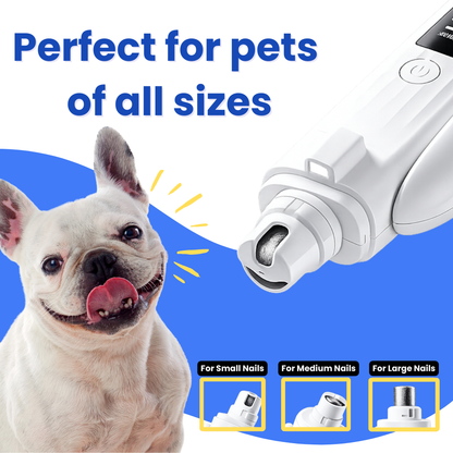 Pet Nail Clipper + Electric Grinder (2-in-1) with LED Light